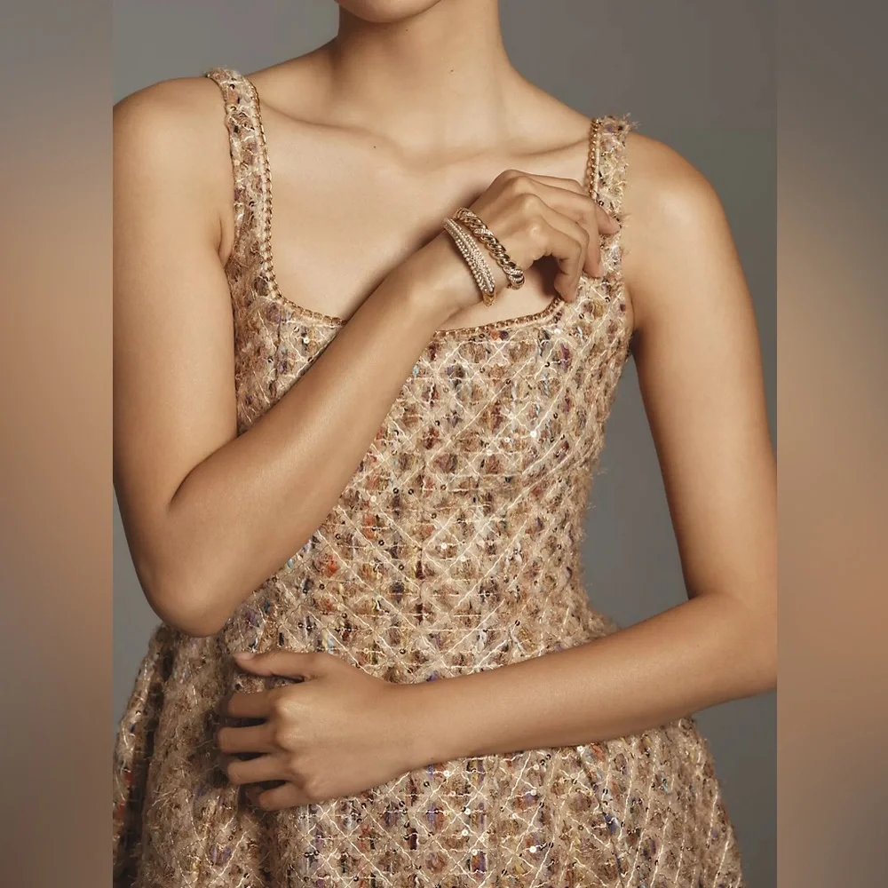 Maeve by Anthropologie Tweed Fit & Flare Mini Dress - Picture 3 of 12